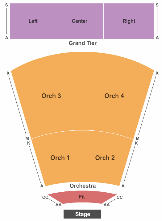 North Charleston Performing Arts Center Hamilton Seating Chart